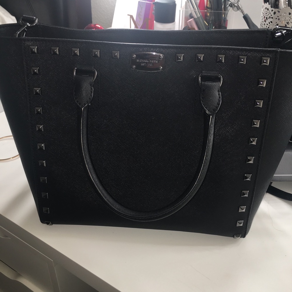 Michael Kors Purse - gun metal studs